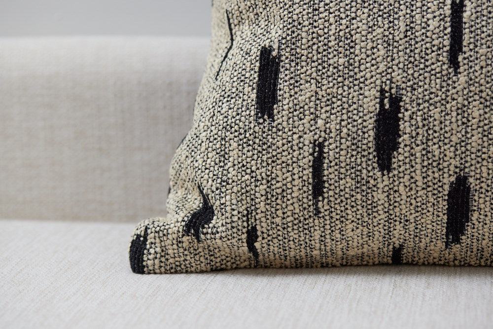 Chati damask embroidered cushion cover - GOLD