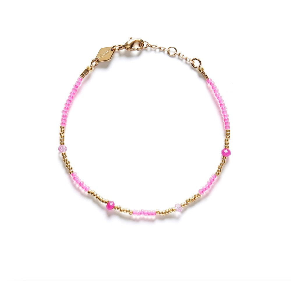 ANNI LU - Clemence Bracelet- Hot Pink